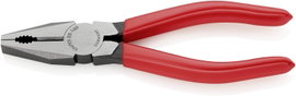 Kombinált fogó, 160 mm, vágási érték: (közepes/kemény) Ø 3,1/2 mm, max. 16 mm², Knipex 03 01 160