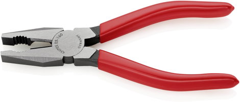 Kombinált fogó, 160 mm, vágási érték: (közepes/kemény) Ø 3,1/2 mm, max. 16 mm², Knipex 03 01 160 3. kép