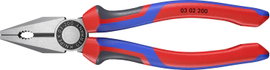 Kombinált fogó, 200 mm, vágási érték: (közepes/kemény) Ø 3,8/2,5 mm, max. 16 mm², Knipex 03 02 200