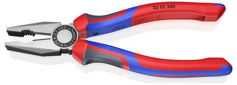 Kombinált fogó, 200 mm, vágási érték: (közepes/kemény) Ø 3,8/2,5 mm, max. 16 mm², Knipex 03 02 200 3. kép