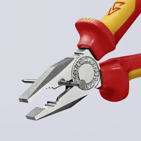 Kombinált fogó, 160 mm, vágási érték: (közepes/kemény) Ø 3,1/2 mm, max. 16 mm², Knipex 03 06 160 12. kép