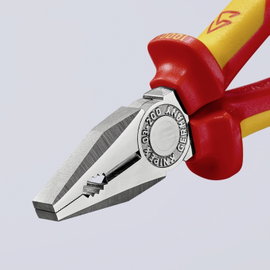 Kombinált fogó, 200 mm, vágási érték: (közepes/kemény) Ø 3,8/2,5 mm, max. 16 mm², Knipex 03 06 200