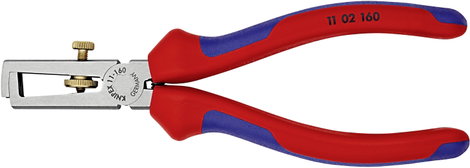 Kábelcsupaszoló fogó, Ø 5 mm/10 mm²/AWG 7, Knipex 11 02 160 3. kép