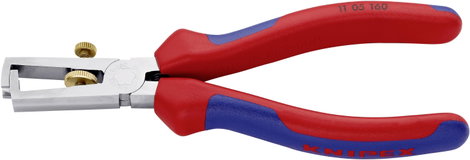 Kábelcsupaszoló fogó, Ø 5 mm/10 mm²/AWG 7, Knipex 11 05 160 3. kép