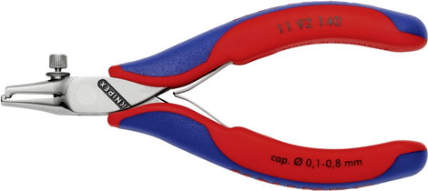 Elektronikai huzalcsupaszító fogó, Ø 0,1-0,8 mm, Knipex 11 92 140 3. kép