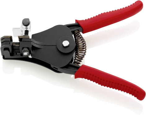 Huzalcsupaszító fogók alakkésekkel, Ø 0,5/1,2/1,6/2 mm, Knipex 12 11 180