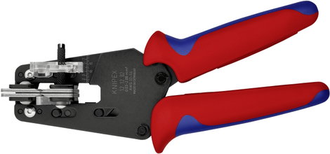 Precíziós huzalcsupaszító fogó alakkésekkel, 0,03 - 2,08 mm², AWG 32 - 14, Knipex 12 12 02 2. kép