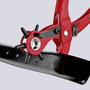 Revolver lyukasztófogó, forgó lyukasztófogó 220 mm, porszórt bevonattal, Knipex 90 70 220 EAN bélyegkép