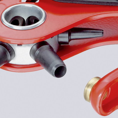Revolver lyukasztófogó, forgó lyukasztófogó 220 mm, porszórt bevonattal, Knipex 90 70 220 EAN 2. kép