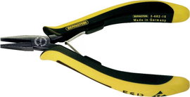 Lapos fogó, 130 mm, Bernstein EUROline-Conductive 3-682-15