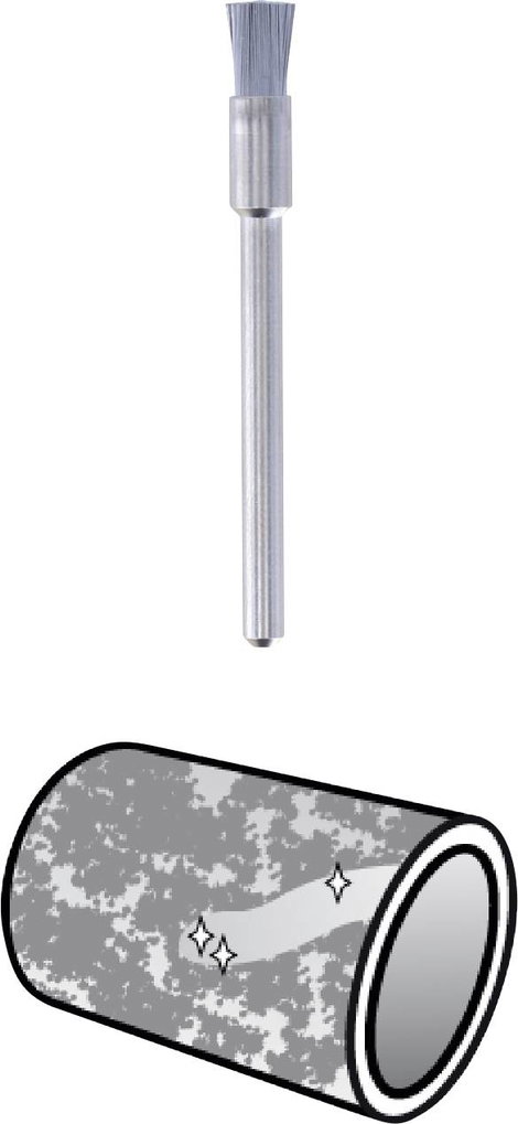 DREMEL 443 Szénacél kefe 3,2 mm, 26150443JA 3. kép