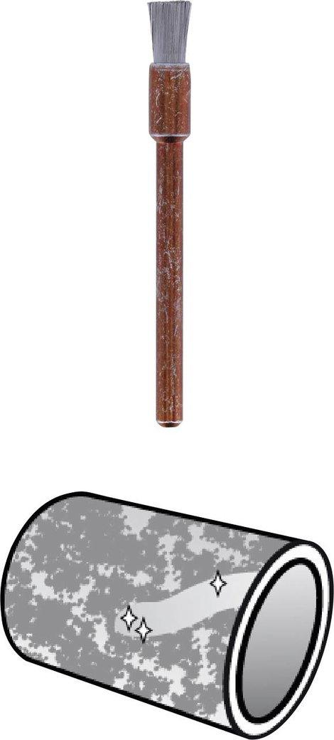 DREMEL 532 Rozsdamentes acél kefe 3,2 mm, 26150532JA 3. kép