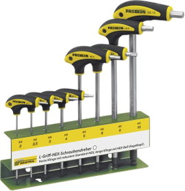 Proxxon Industrial 22 650 L-szárú imbuszkulcs készlet, 2 - 10 mm, 8 részes