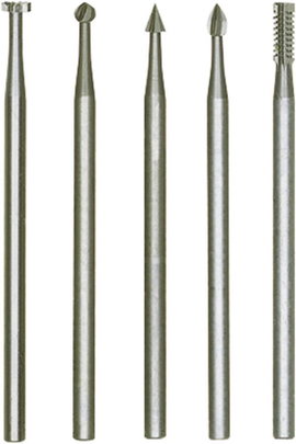 Proxxon Micromot 28 710 Wolfram vanádium acél finommaró, wolfram-vanádium-acél nyél Ø 2,35 mm, 5 db