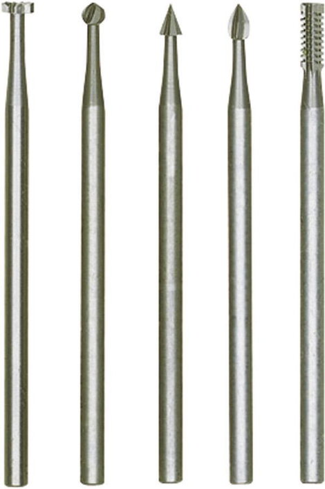 Proxxon Micromot 28 710 Wolfram vanádium acél finommaró, wolfram-vanádium-acél nyél Ø 2,35 mm, 5 db