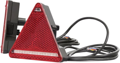 LED-es háromszög alakú utánfutó lámpa, 12/24 V, SecoRüt 95330 2. kép