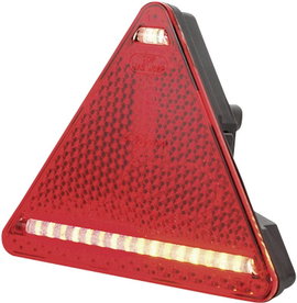 LED-es háromszög alakú utánfutó lámpa, 12/24 V, SecoRüt 95326