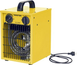 Elektromos fűtőventilátor, 1000/2000W, 30 m³, sárga/fekete, Master Klimatechnik B-2IT
