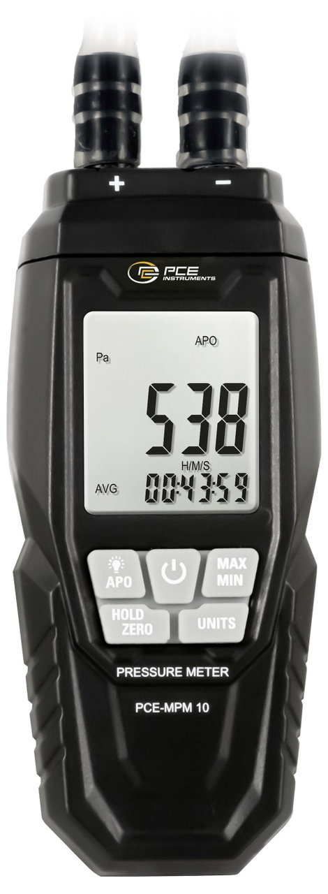 Differenciál nyomásmérő, PCE Instruments PCE-MPM 10 2. kép
