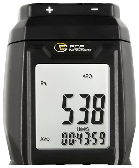 Differenciál nyomásmérő, PCE Instruments PCE-MPM 10 4. kép