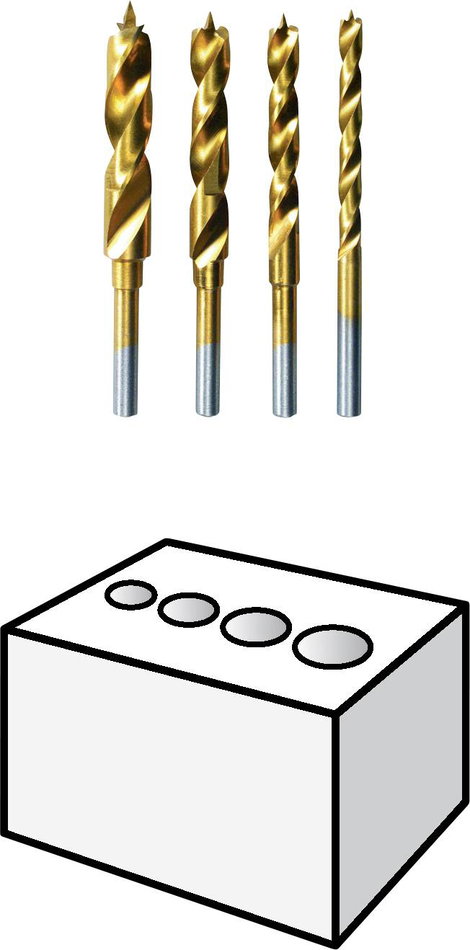 DREMEL 636 Fa fúrószárkészlet 4 db, 26150636JA 4. kép