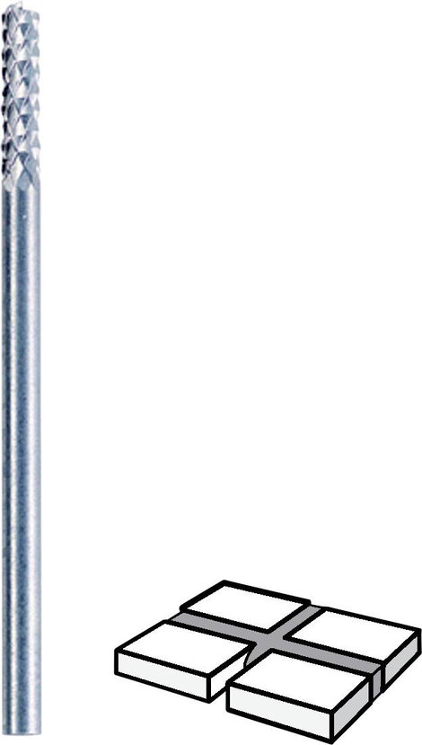DREMEL 570 Fuga eltávolító szár 3,2 mm, 2615057032 2. kép