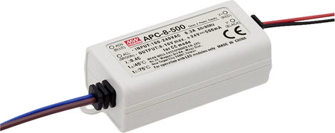 Mean Well APC-8-700 LED meghajtó Állandó áramú 7.7 W Fényerő-szabályozó nélkül, Túlterhelés elleni v