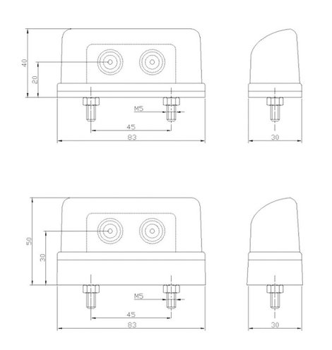 LED-es rendszámtábla megvilágítás, 12/24 V, SecoRüt 90235 3. kép