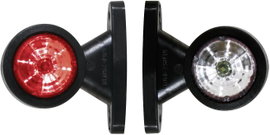 Szélességjelző pótkocsira, rövid rögzítő karral, piros/fehér, 12/24 V, SecoRüt 90328