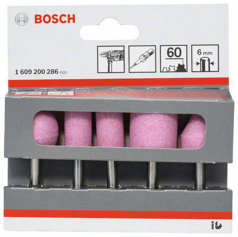 Bosch Accessories 1609200286 5 részes csiszolócsapkészlet - Aufnahmeschaft 6 mm Körnung 60 25 15 2. kép