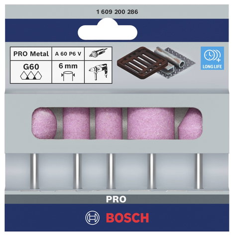 Bosch Accessories 1609200286 5 részes csiszolócsapkészlet - Aufnahmeschaft 6 mm Körnung 60 25 15 3. kép