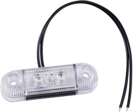 LED-es oldalsó helyzetjelző lámpa, rövid, piros, 12/24 V, SecoRüt 61284