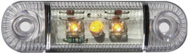 LED-es oldalsó helyzetjelző lámpa, rövid, narancs, 12/24 V, SecoRüt 61281