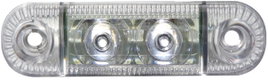 LED-es oldalsó helyzetjelző lámpa, rövid, fehér, 12/24 V, SecoRüt 61282