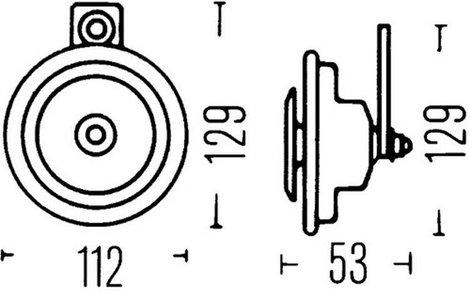 Autós kürt, 24 V, Hella 3BA 002 768-382 2. kép