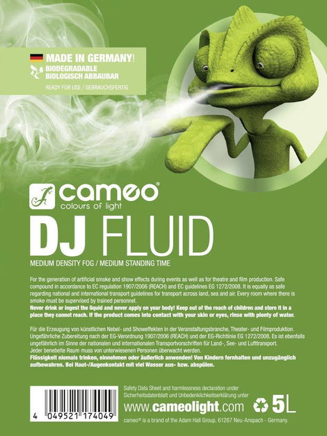 Cameo DJ Fluid Ködfolyadék 5 l 2. kép