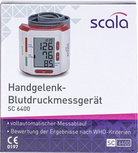 Digitális csuklós vérnyomásmérő, Scala SC 6400, 2184 5. kép