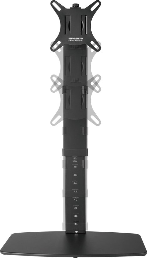 SpeaKa Professional SP-TMS-200 Monitor talp 1 részes 43,2 cm (17) - 81,3 cm (32) Állítható magasságú 9. kép