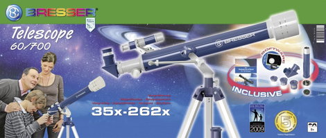 Csillagászati távcső, teleszkóp gyerekeknek 60/700 Bresser Visomar Junior 8843100 3. kép