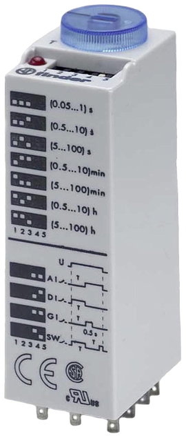 Finder 85.03.0.012.0000 85.03.0.012.0000 Időrelé Multifunkció 1 db 3 váltó