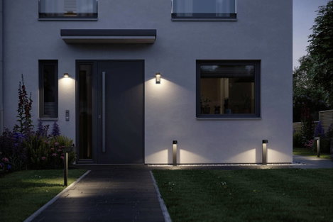 LED-es kültéri fali lámpa mozgásérzékelővel 6 W, szürke, Paulmann Capea 94453 3. kép