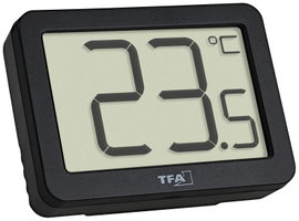 TFA Dostmann Digitales Thermometer Hőmérő Fekete
