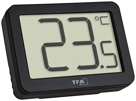 TFA Dostmann Digitales Thermometer Hőmérő Fekete