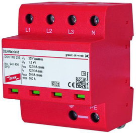 DEHN 941400 DSH TNS 255 Túlfeszültségvédő-levezető Túlfeszültség elleni védelem: Elosztószekrény 50 