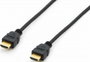 Equip HDMI Csatlakozókábel HDMI-A dugó 1.80 m Fekete 119350 aranyozott érintkező HDMI kábel bélyegkép