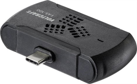 Formaldehid mérő okostelefonhoz, USB-C, Voltcraft FAS-100 3. kép