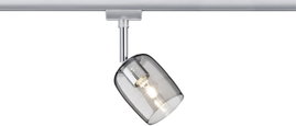 Paulmann Blossom Nagyfeszültségű sínrendszer lámpa URail G9 10 W LED Króm, Füstszürke