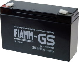 Fiamm PB-6-12 Ólomakku 6 V 12 Ah Ólom-vlies (AGM) (Sz x Ma x Mé) 151 x 99 x 50 mm 4,8 mm-es laposéri