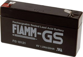 Fiamm PB-6-1,2-4,8 Ólomakku 6 V 1.2 Ah Ólom-vlies (AGM) (Sz x Ma x Mé) 97 x 58 x 54 mm 4,8 mm-es lap