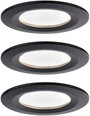 Paulmann 94473 LED-es beépíthető lámpa 3 részes készlet LED 18 W Fekete (matt) bélyegkép